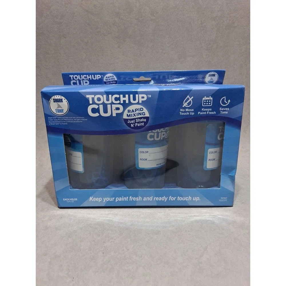 Touch Up Cup Paint Storage Containers 13 oz Pack of 3 - Paint Containers with...